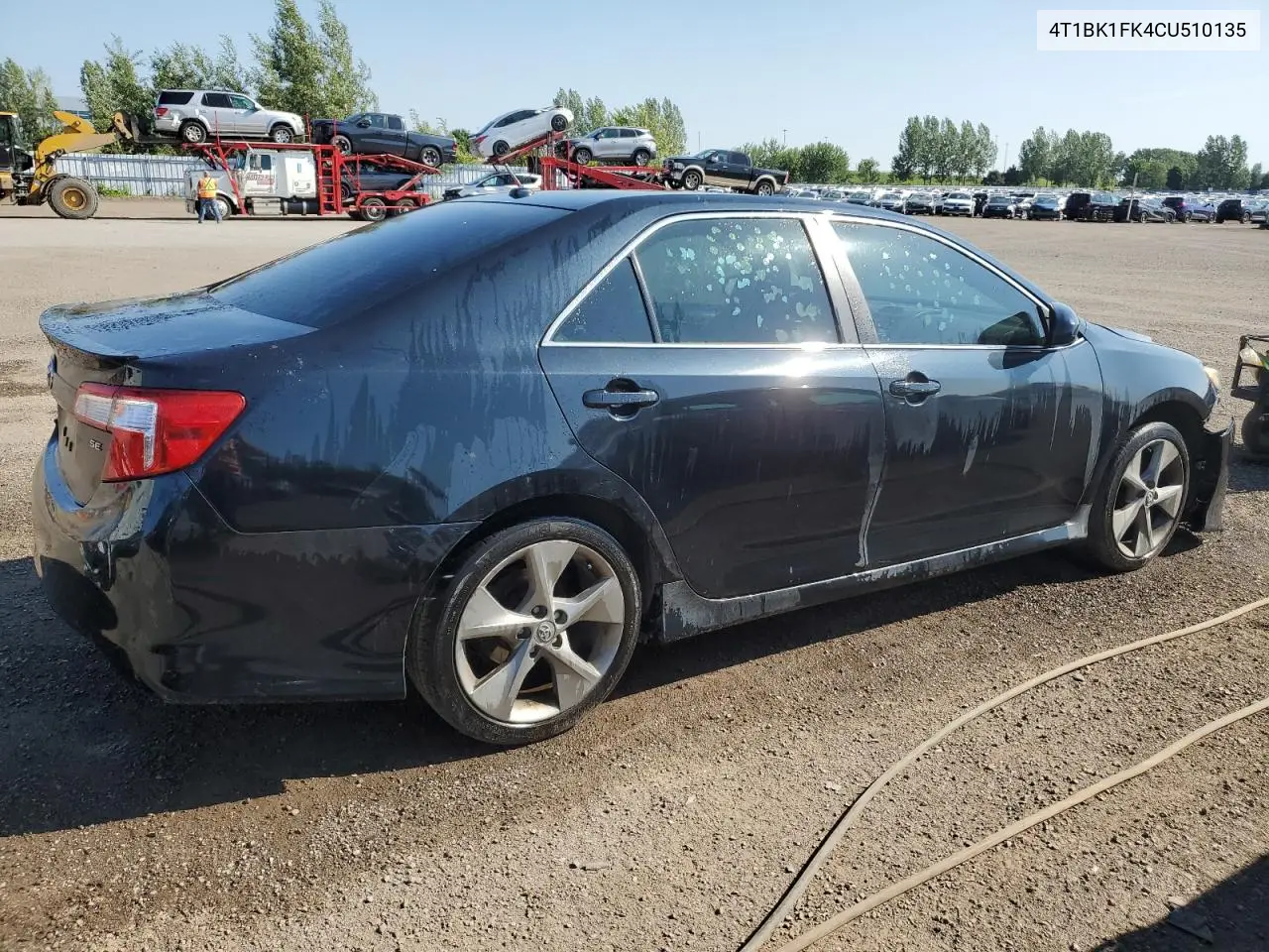 2012 Toyota Camry Se VIN: 4T1BK1FK4CU510135 Lot: 62838575