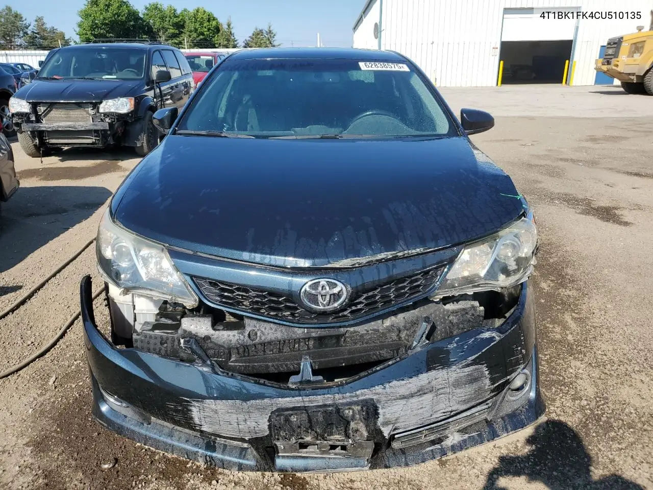 2012 Toyota Camry Se VIN: 4T1BK1FK4CU510135 Lot: 62838575