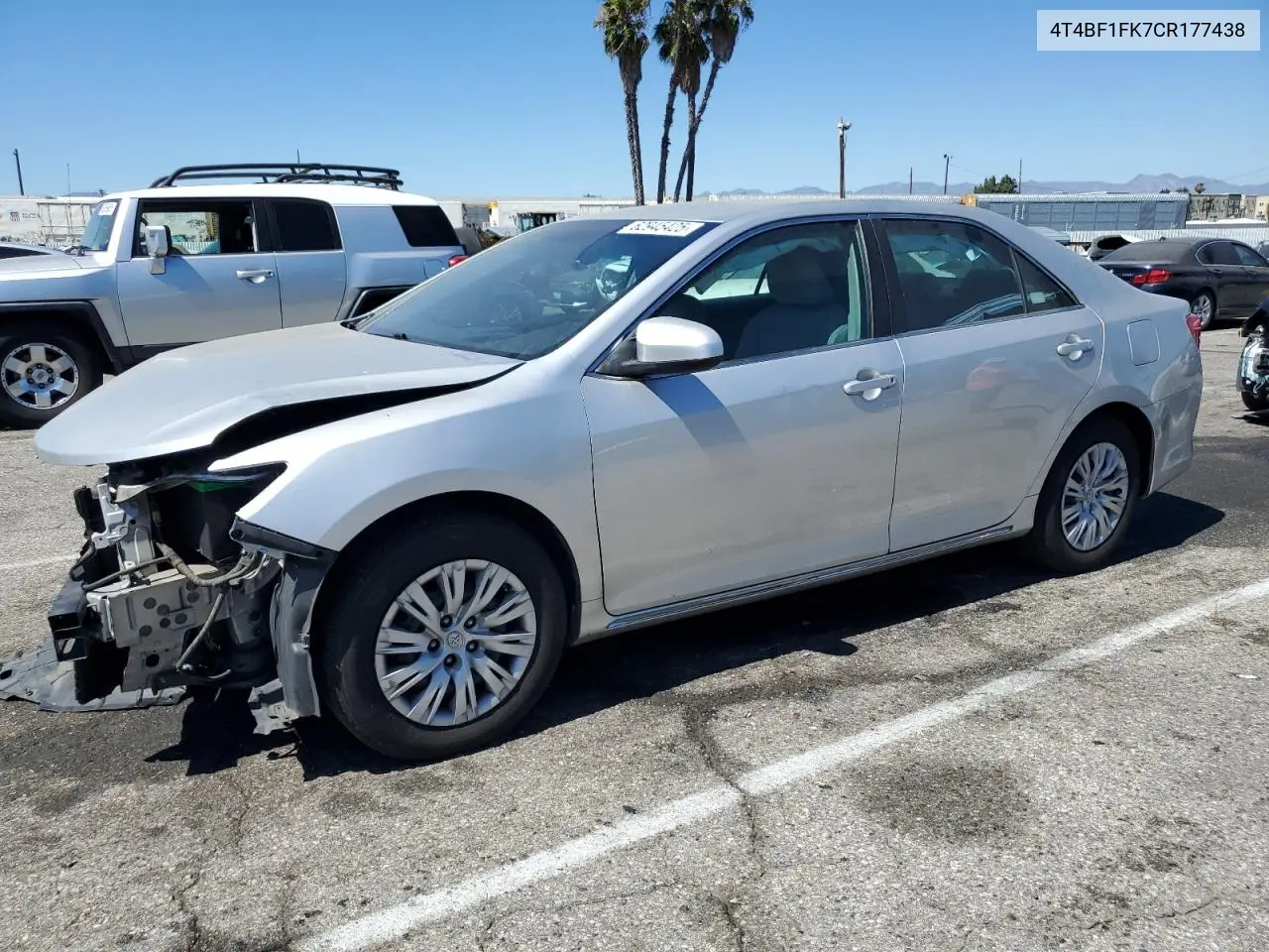 2012 Toyota Camry Base VIN: 4T4BF1FK7CR177438 Lot: 62945425