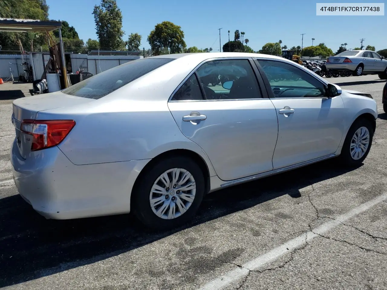 2012 Toyota Camry Base VIN: 4T4BF1FK7CR177438 Lot: 62945425