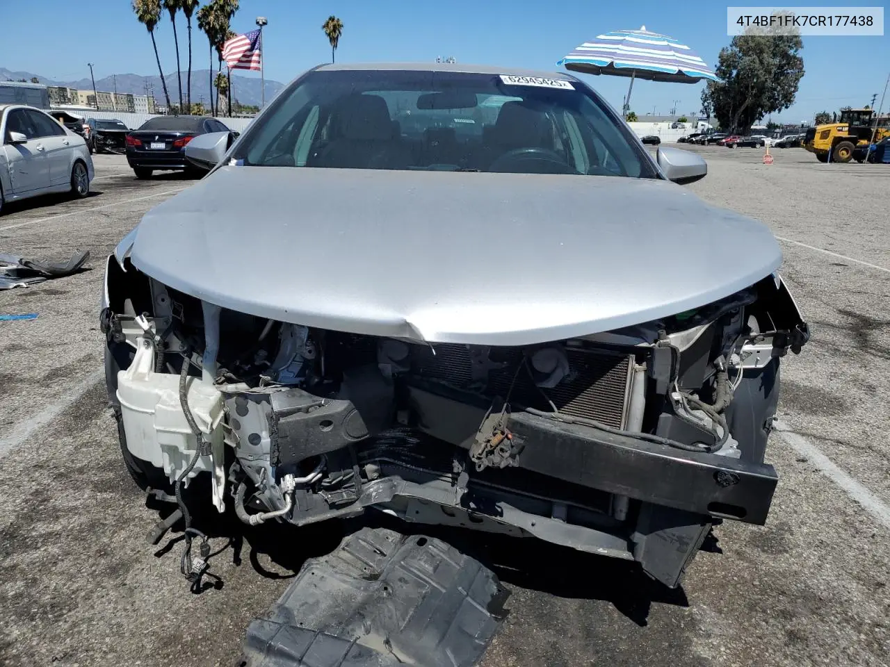 2012 Toyota Camry Base VIN: 4T4BF1FK7CR177438 Lot: 62945425