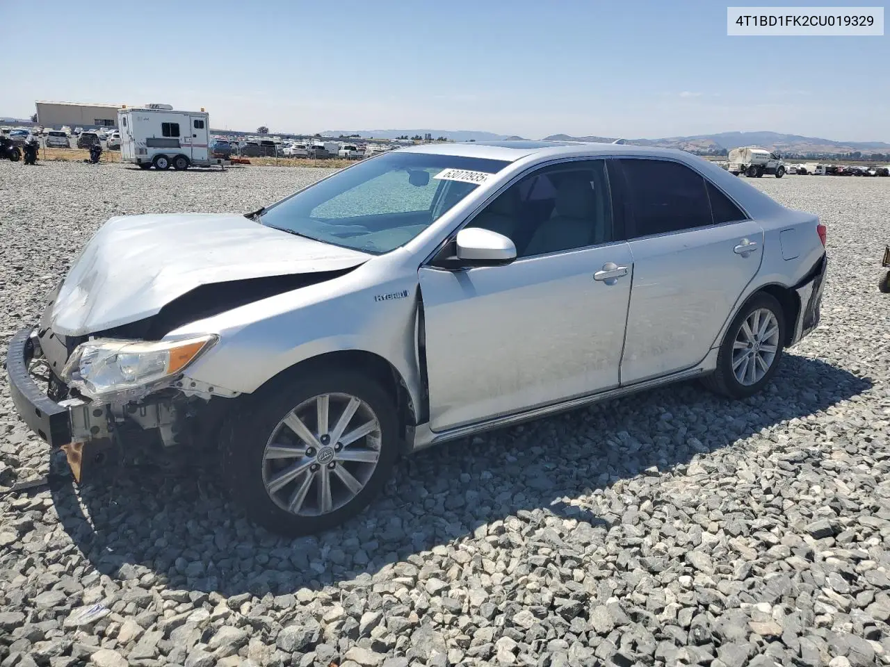 2012 Toyota Camry Hybrid VIN: 4T1BD1FK2CU019329 Lot: 63070935