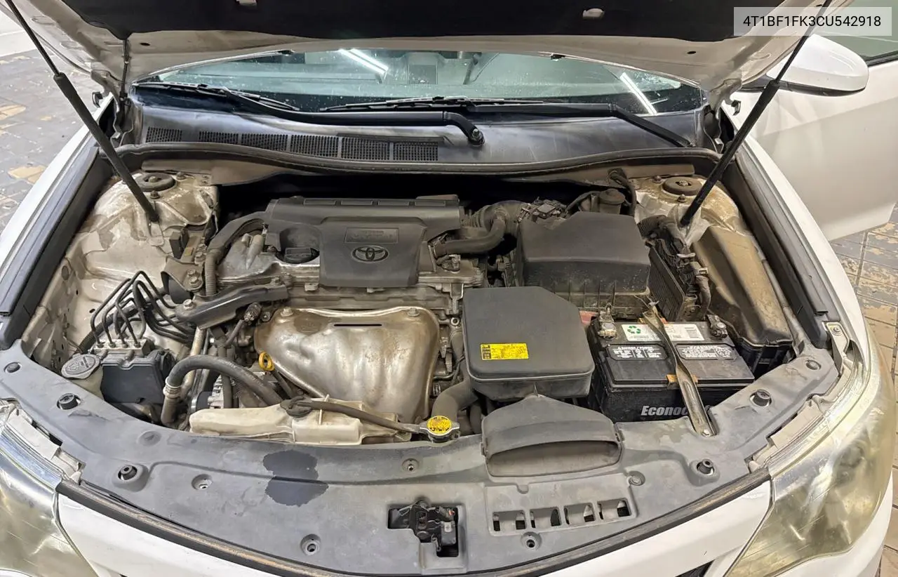 2012 Toyota Camry Base VIN: 4T1BF1FK3CU542918 Lot: 63531375