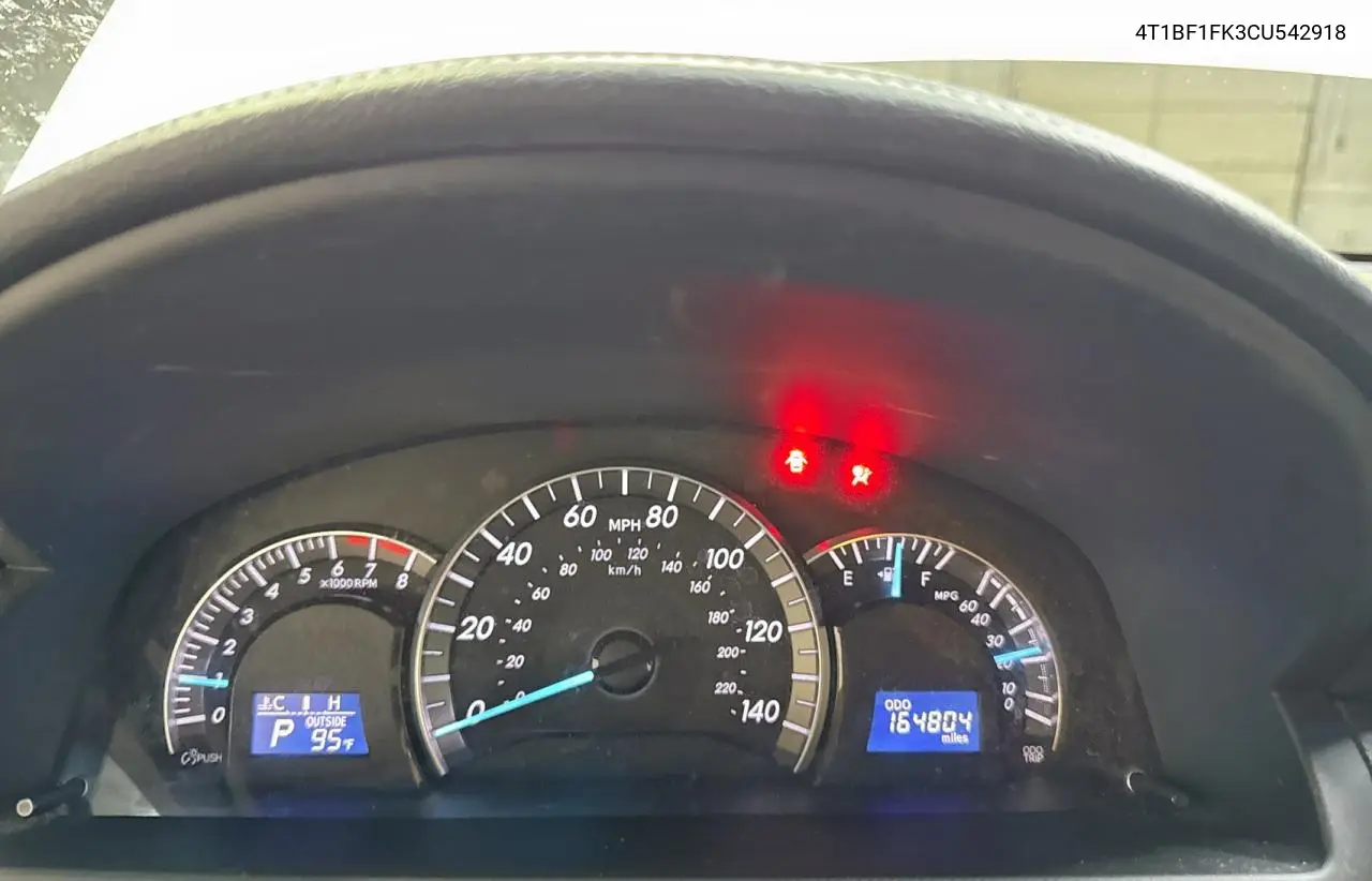 2012 Toyota Camry Base VIN: 4T1BF1FK3CU542918 Lot: 63531375