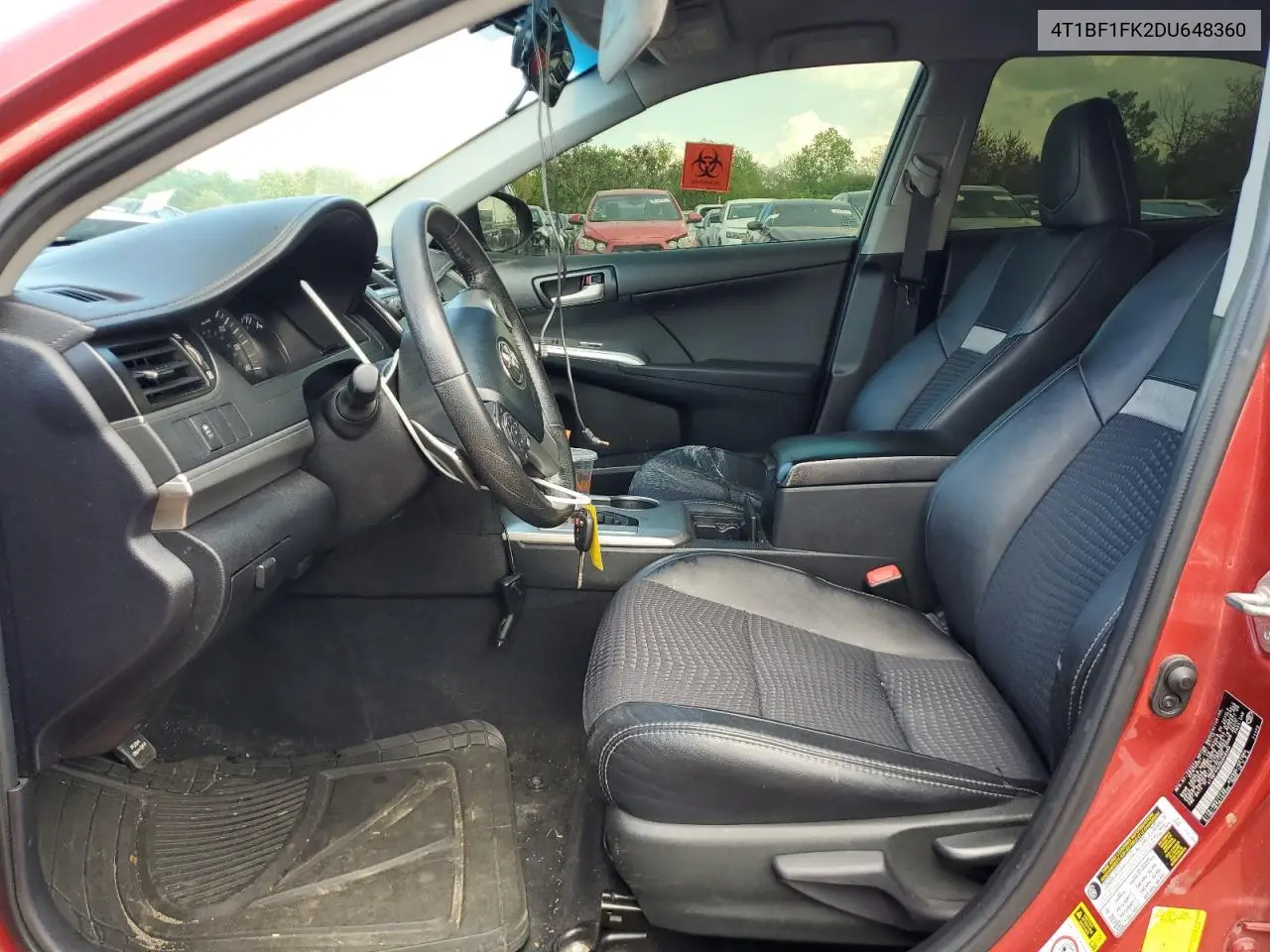 2013 Toyota Camry L VIN: 4T1BF1FK2DU648360 Lot: 56796015