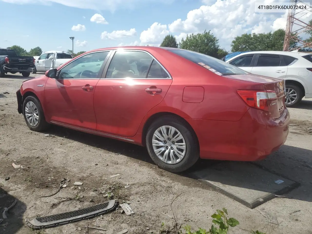 2013 Toyota Camry Hybrid VIN: 4T1BD1FK6DU072424 Lot: 62870985