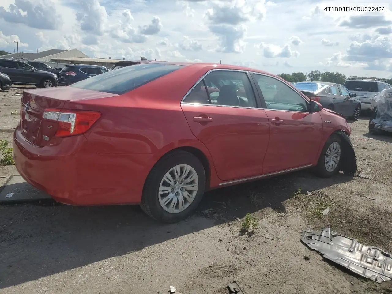 2013 Toyota Camry Hybrid VIN: 4T1BD1FK6DU072424 Lot: 62870985