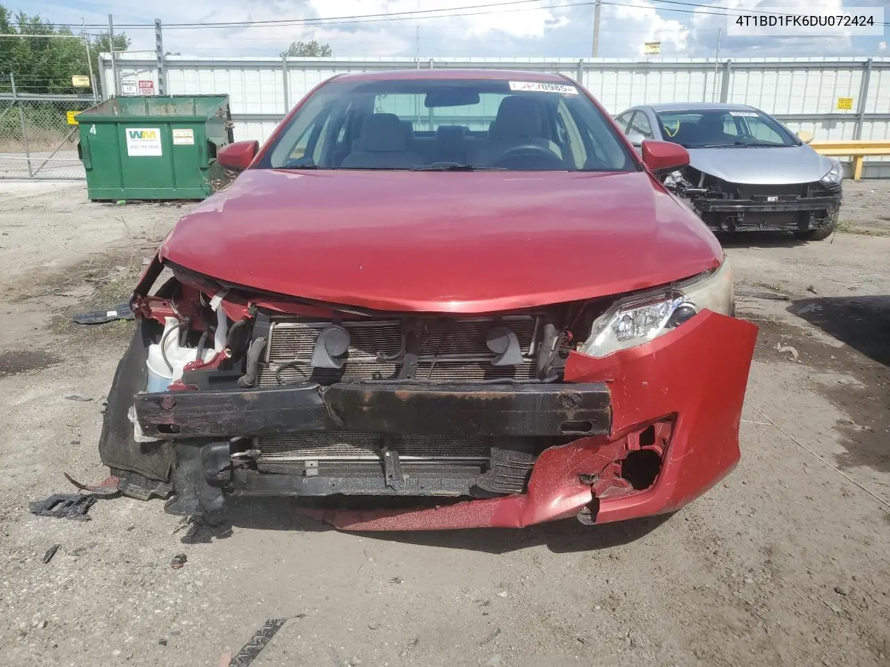 2013 Toyota Camry Hybrid VIN: 4T1BD1FK6DU072424 Lot: 62870985