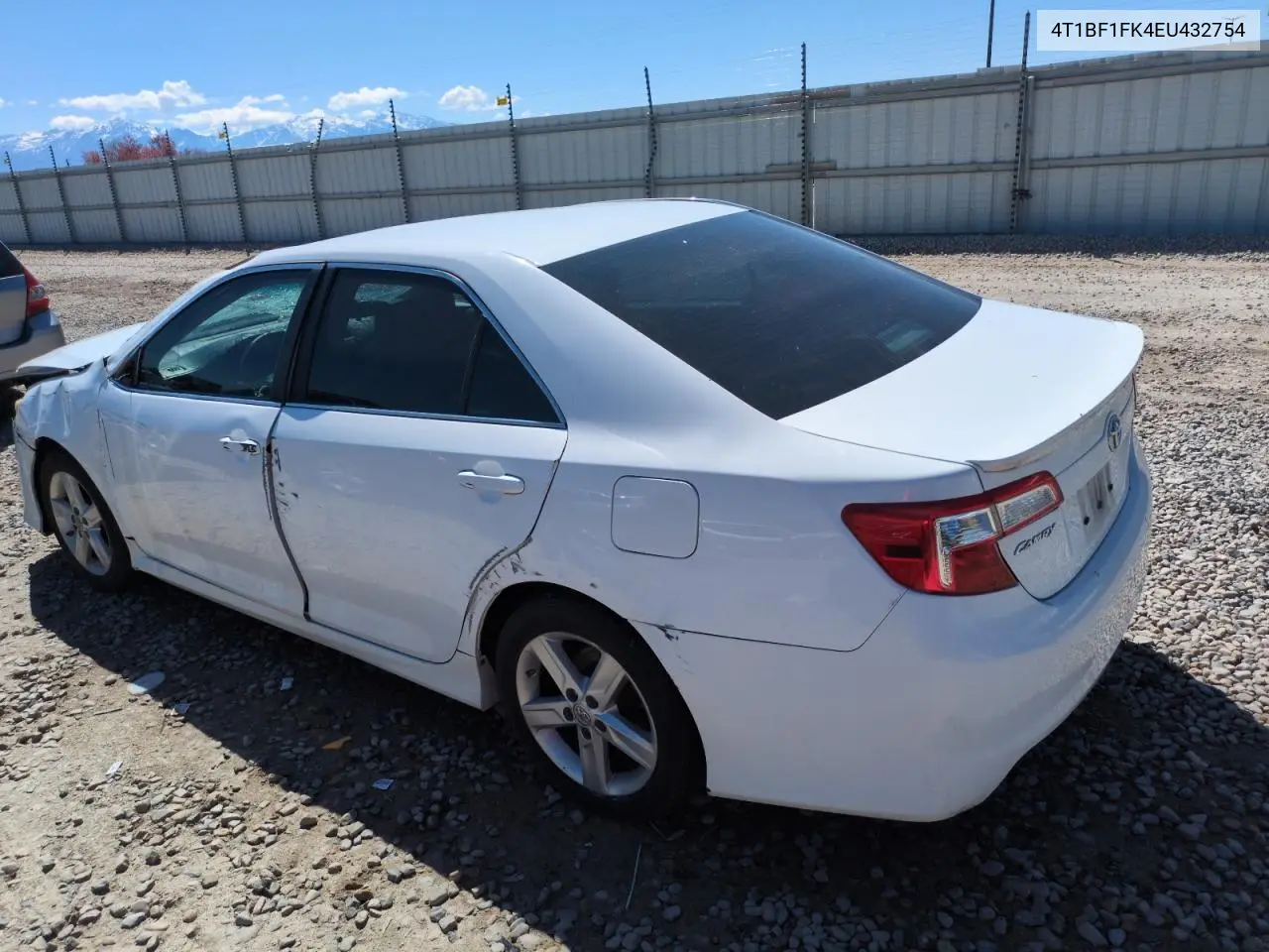 2014 Toyota Camry L VIN: 4T1BF1FK4EU432754 Lot: 55799675