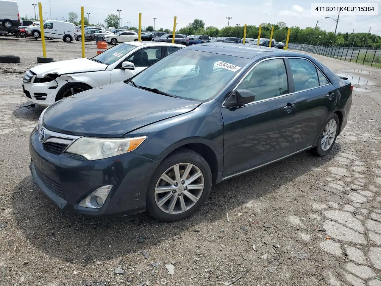 2014 Toyota Camry Hybrid VIN: 4T1BD1FK4EU115384 Lot: 55944645