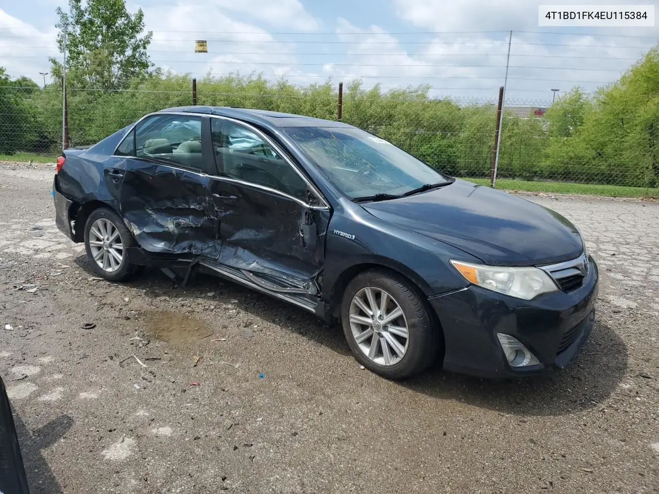 2014 Toyota Camry Hybrid VIN: 4T1BD1FK4EU115384 Lot: 55944645