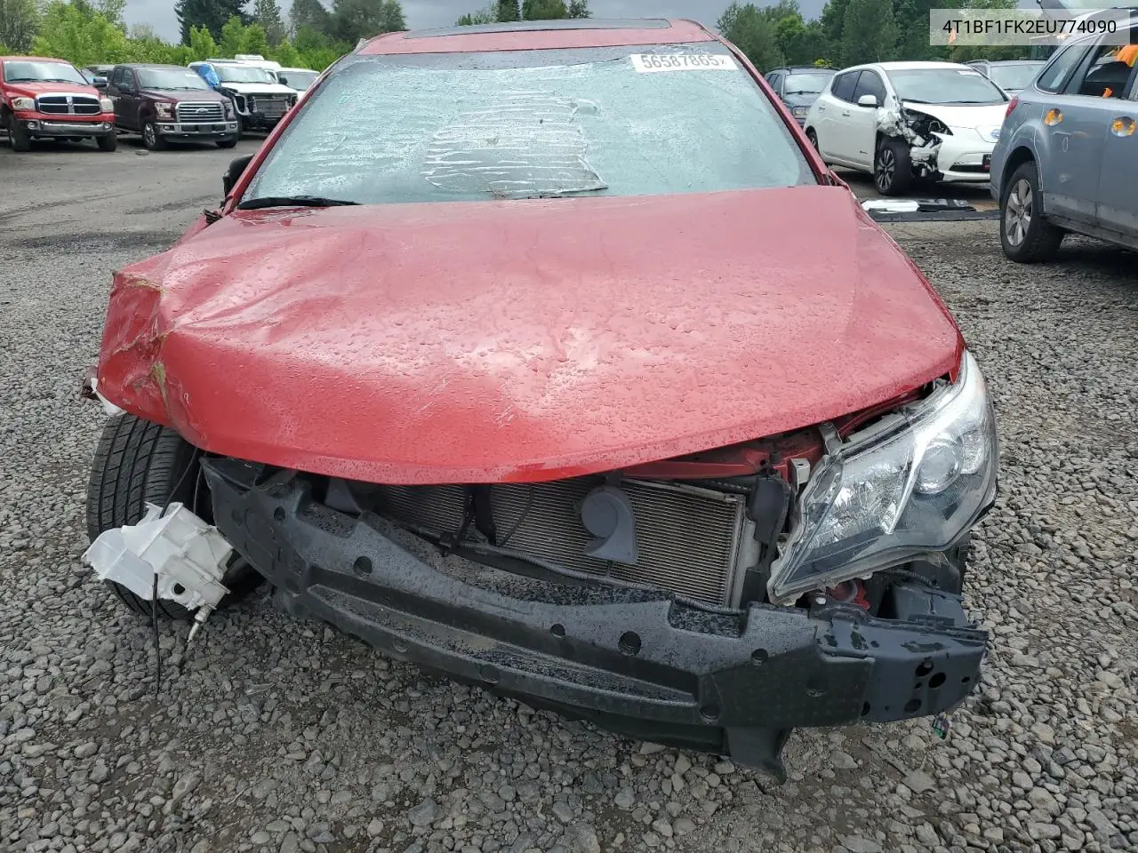 2014 Toyota Camry L VIN: 4T1BF1FK2EU774090 Lot: 56587865