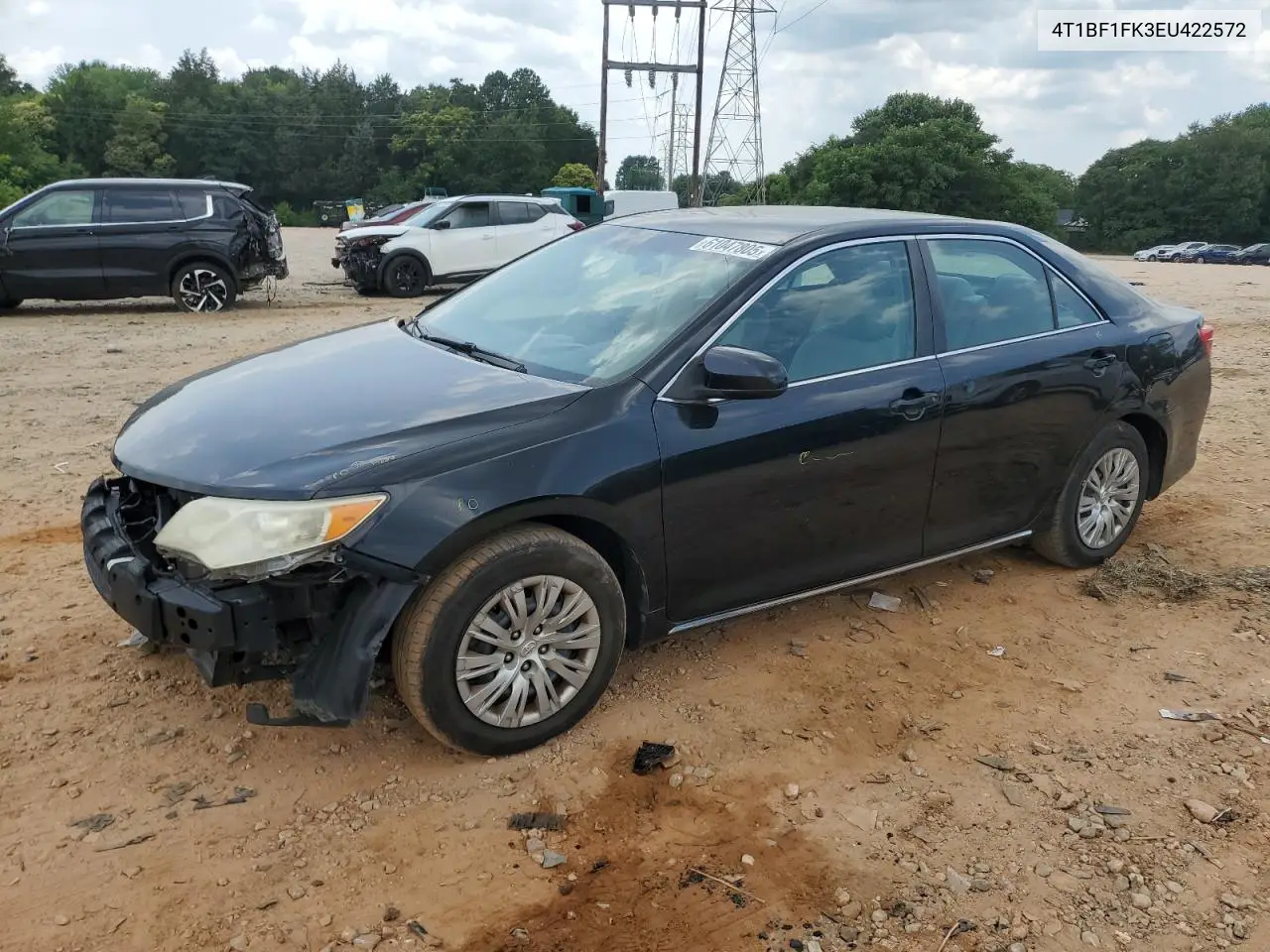 2014 Toyota Camry L VIN: 4T1BF1FK3EU422572 Lot: 61047805