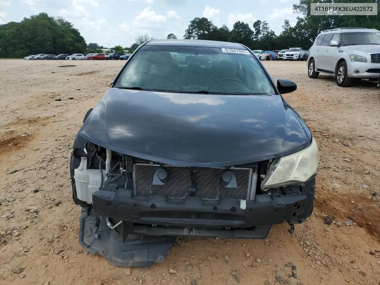 2014 Toyota Camry L VIN: 4T1BF1FK3EU422572 Lot: 61047805