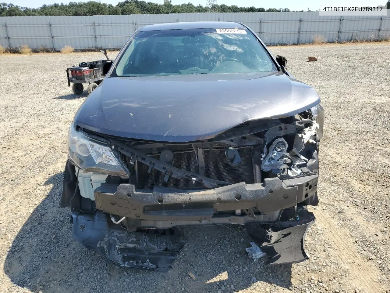 2014 Toyota Camry L VIN: 4T1BF1FK2EU789317 Lot: 63055215