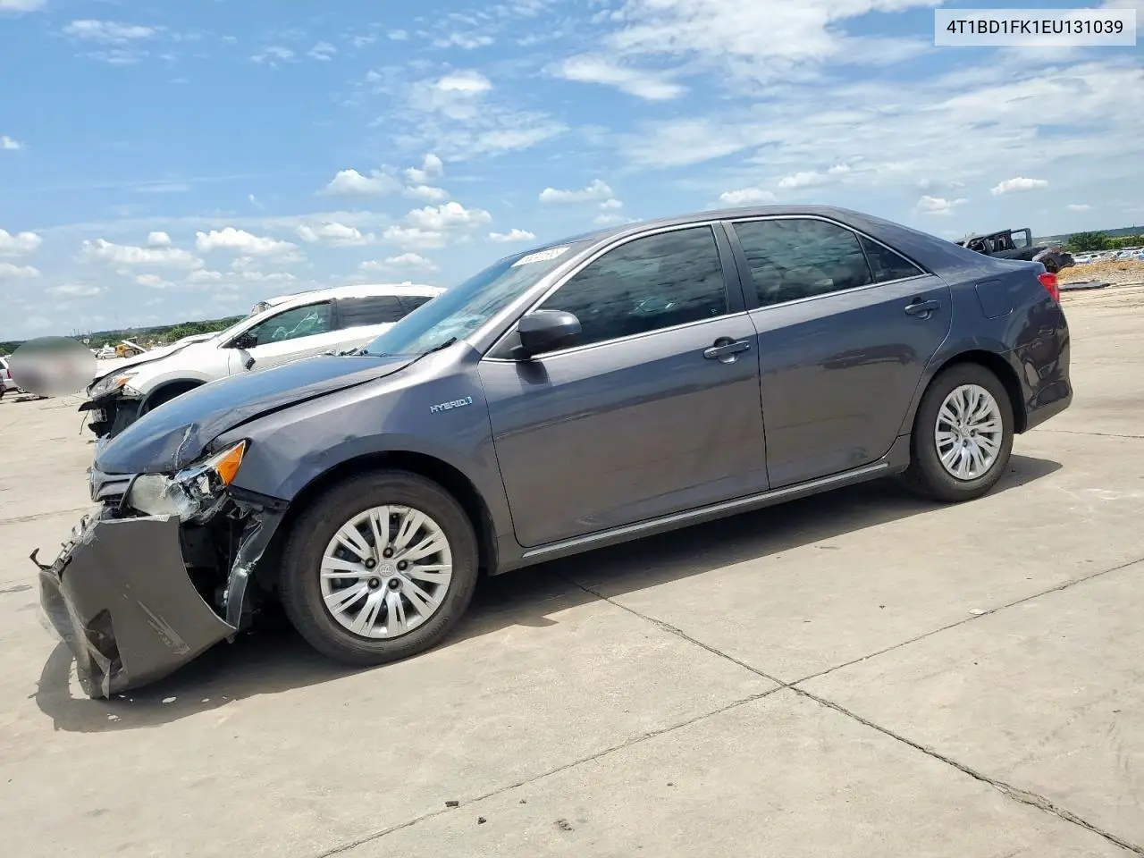 2014 Toyota Camry Hybrid VIN: 4T1BD1FK1EU131039 Lot: 63241665