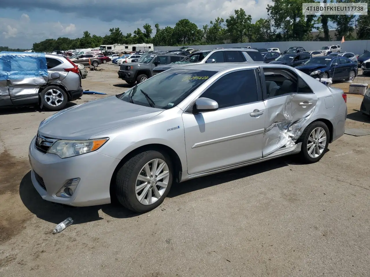 2014 Toyota Camry Hybrid VIN: 4T1BD1FK1EU117738 Lot: 65045625