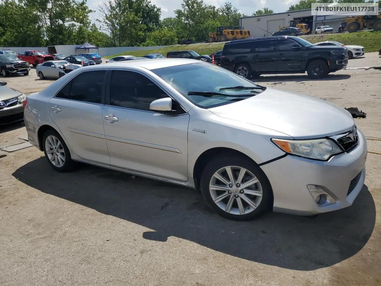 2014 Toyota Camry Hybrid VIN: 4T1BD1FK1EU117738 Lot: 65045625