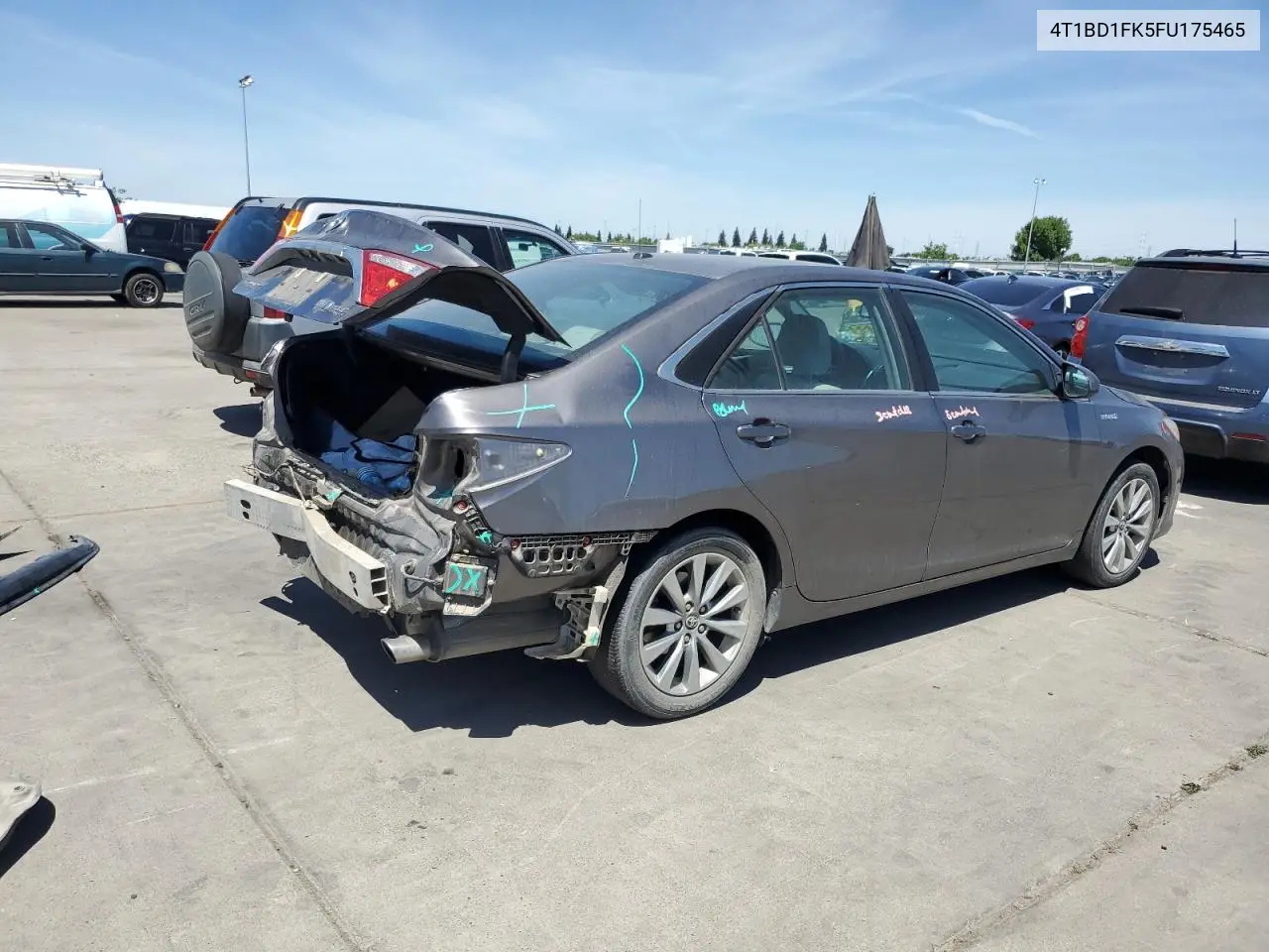 2015 Toyota Camry Hybrid VIN: 4T1BD1FK5FU175465 Lot: 56740005