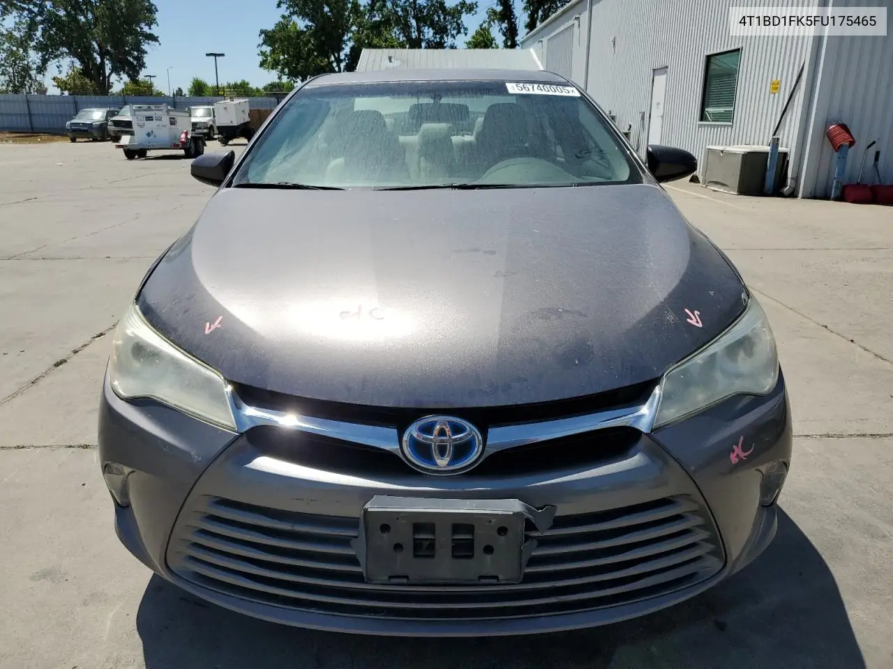 2015 Toyota Camry Hybrid VIN: 4T1BD1FK5FU175465 Lot: 56740005