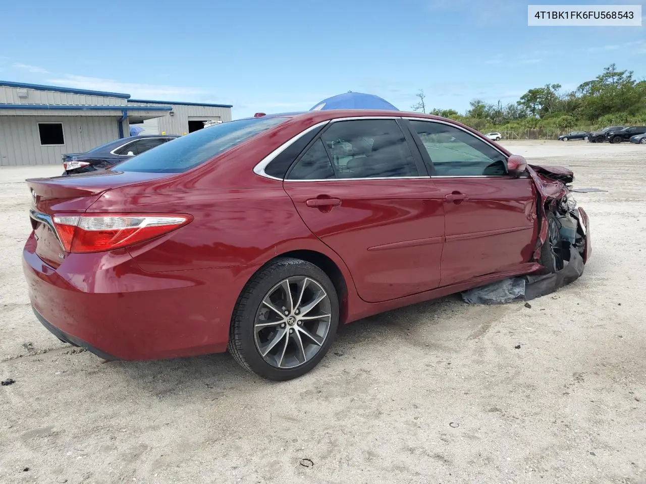 2015 Toyota Camry Xse VIN: 4T1BK1FK6FU568543 Lot: 62190905