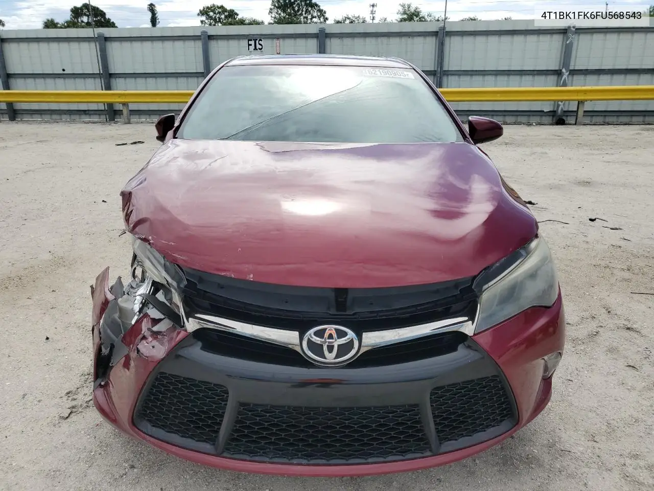 2015 Toyota Camry Xse VIN: 4T1BK1FK6FU568543 Lot: 62190905