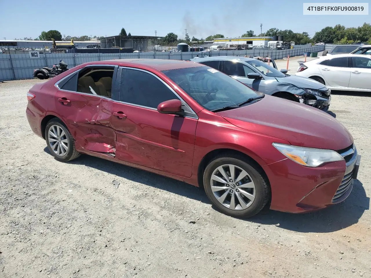 2015 Toyota Camry Le VIN: 4T1BF1FK0FU900819 Lot: 63121695