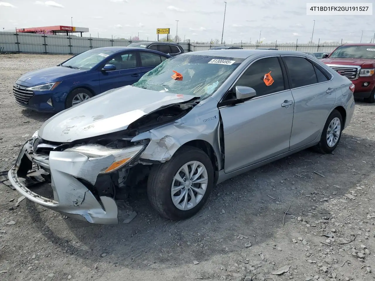 2016 Toyota Camry Hybrid VIN: 4T1BD1FK2GU191527 Lot: 51300495