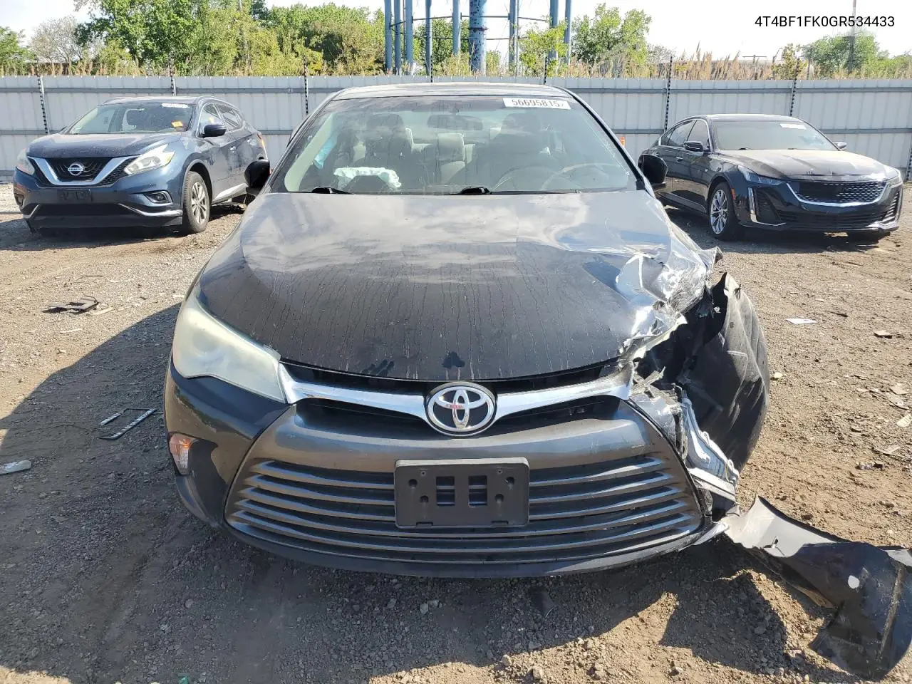 2016 Toyota Camry Le VIN: 4T4BF1FK0GR534433 Lot: 56695815