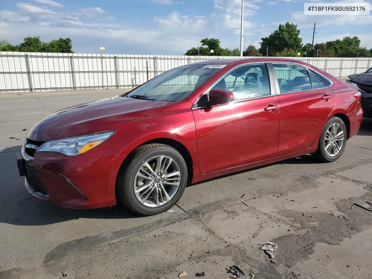2016 Toyota Camry Le VIN: 4T1BF1FK5GU552176 Lot: 60293085