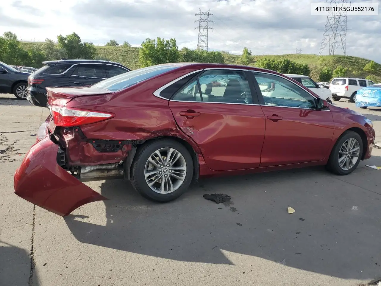 2016 Toyota Camry Le VIN: 4T1BF1FK5GU552176 Lot: 60293085