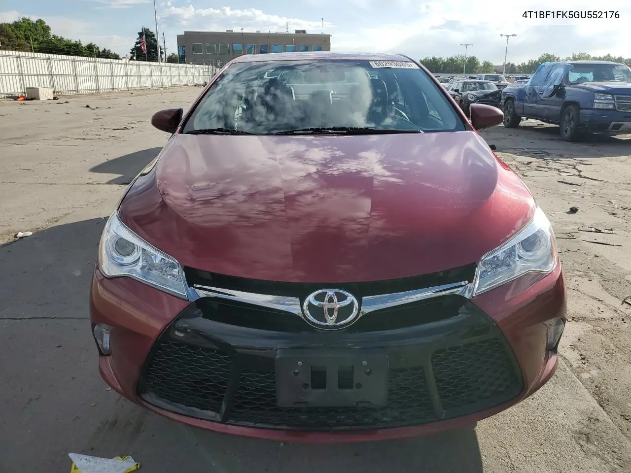 2016 Toyota Camry Le VIN: 4T1BF1FK5GU552176 Lot: 60293085
