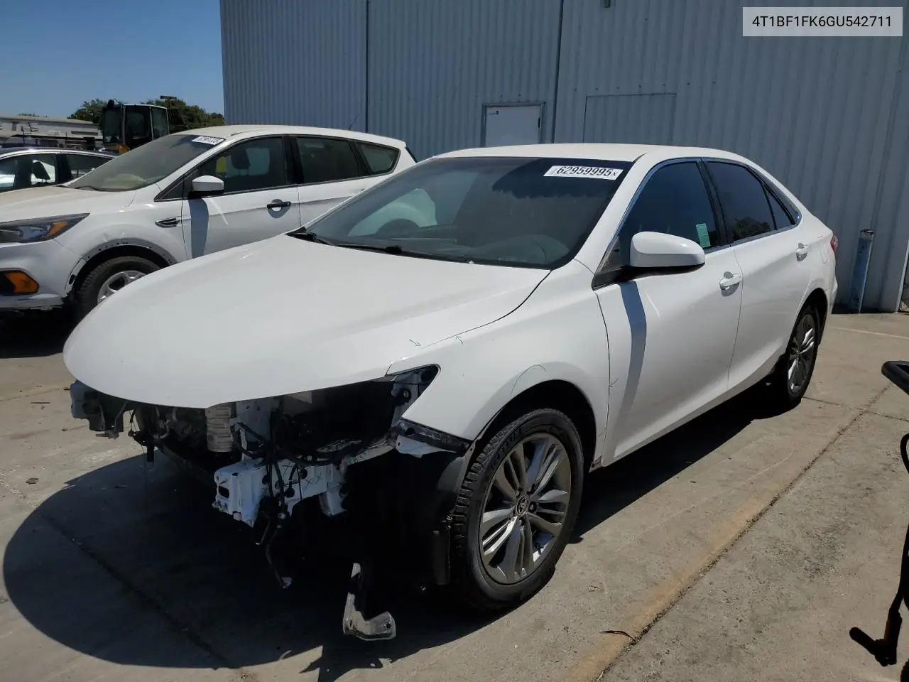 2016 Toyota Camry Le VIN: 4T1BF1FK6GU542711 Lot: 62959995