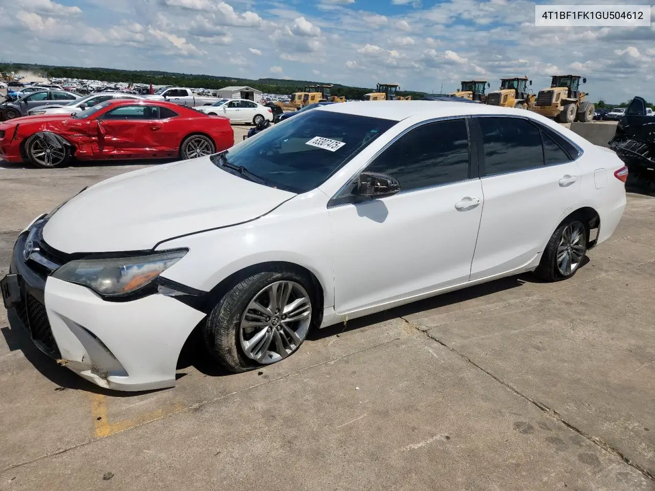 2016 Toyota Camry Le VIN: 4T1BF1FK1GU504612 Lot: 63307475