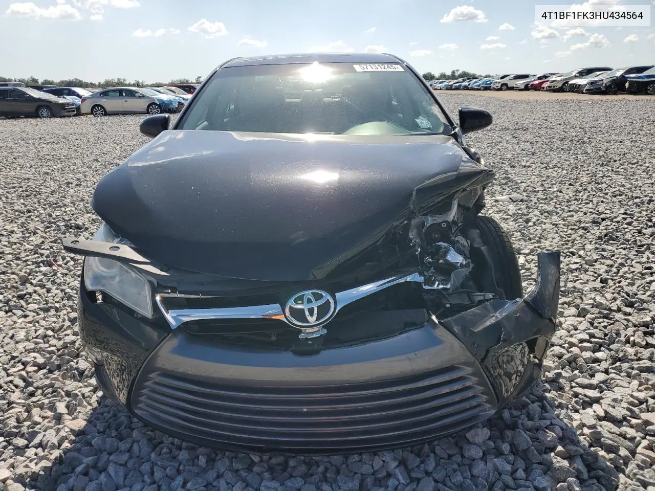 2017 Toyota Camry Le VIN: 4T1BF1FK3HU434564 Lot: 57131245
