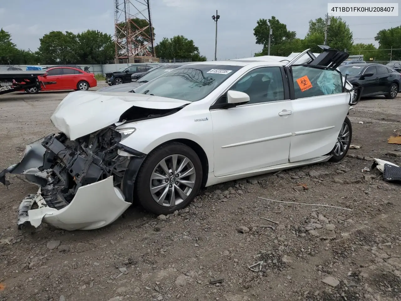 2017 Toyota Camry Hybrid VIN: 4T1BD1FK0HU208407 Lot: 61523235