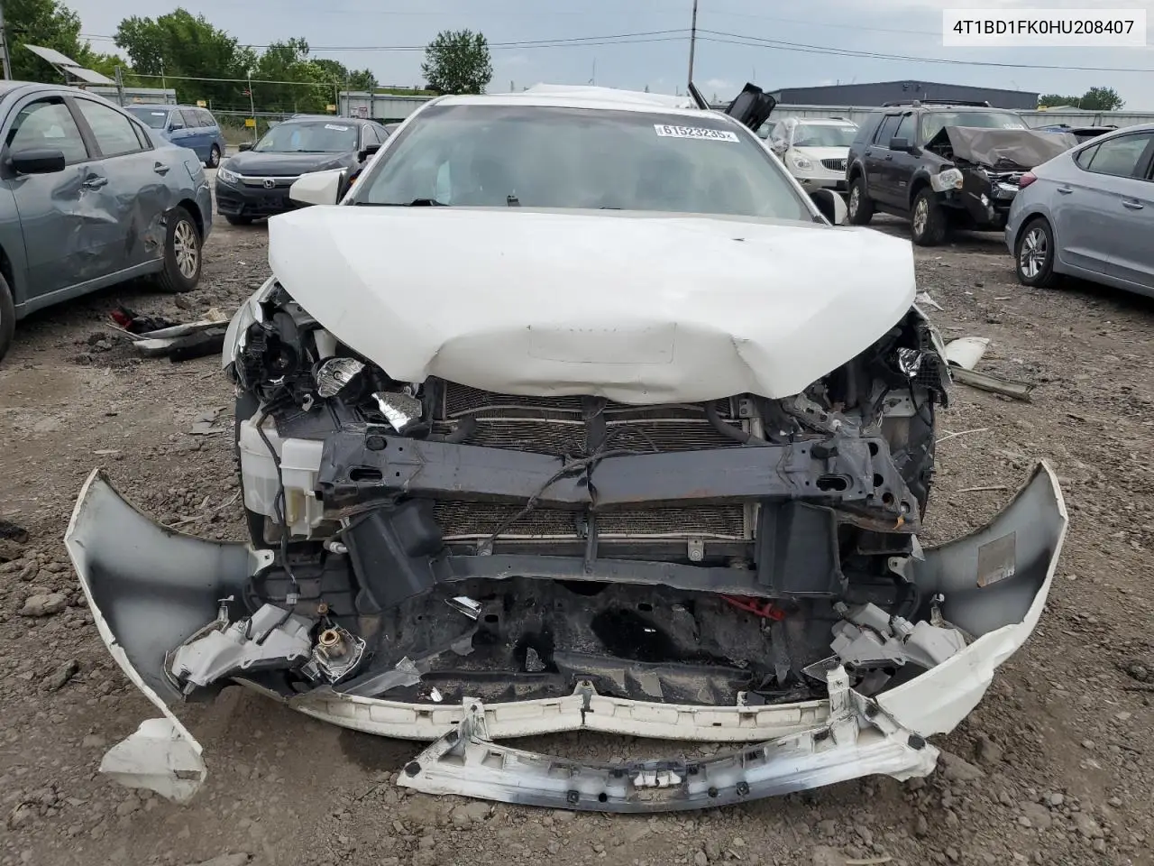 2017 Toyota Camry Hybrid VIN: 4T1BD1FK0HU208407 Lot: 61523235