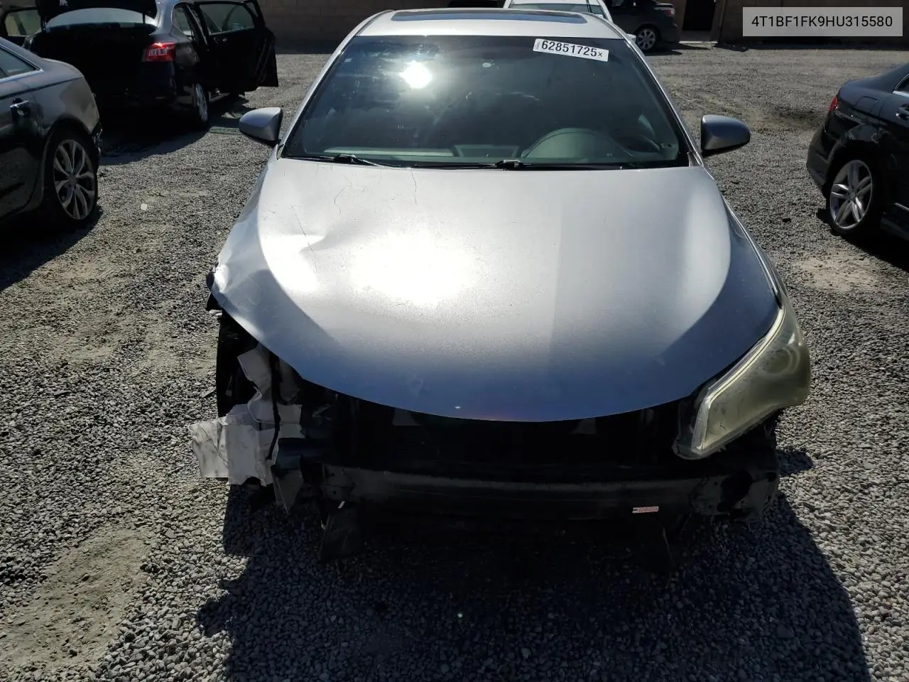 2017 Toyota Camry Le VIN: 4T1BF1FK9HU315580 Lot: 62851725