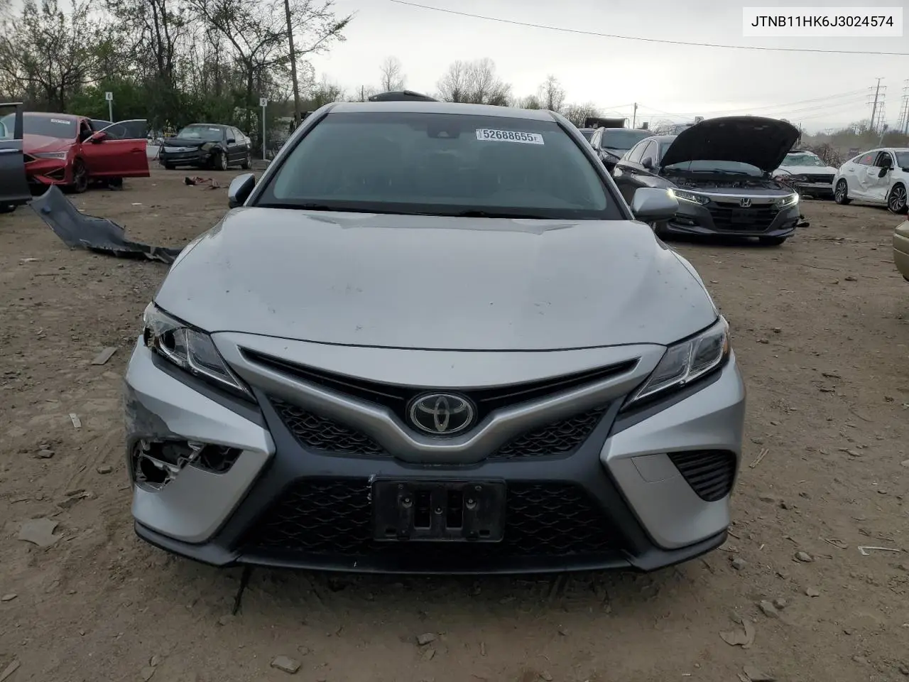 2018 Toyota Camry L VIN: JTNB11HK6J3024574 Lot: 52688655
