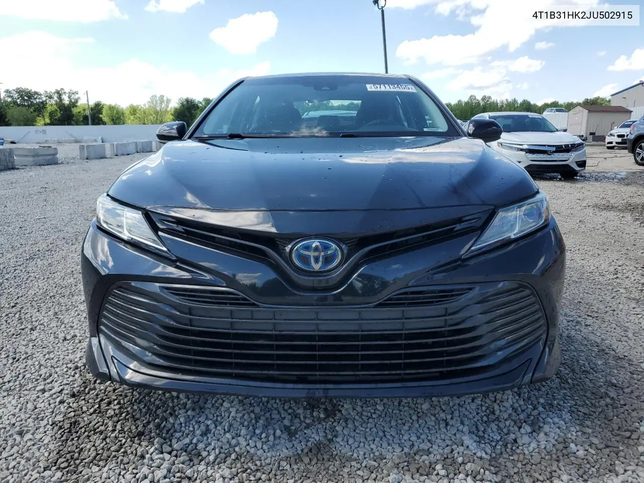 2018 Toyota Camry Le VIN: 4T1B31HK2JU502915 Lot: 57113455