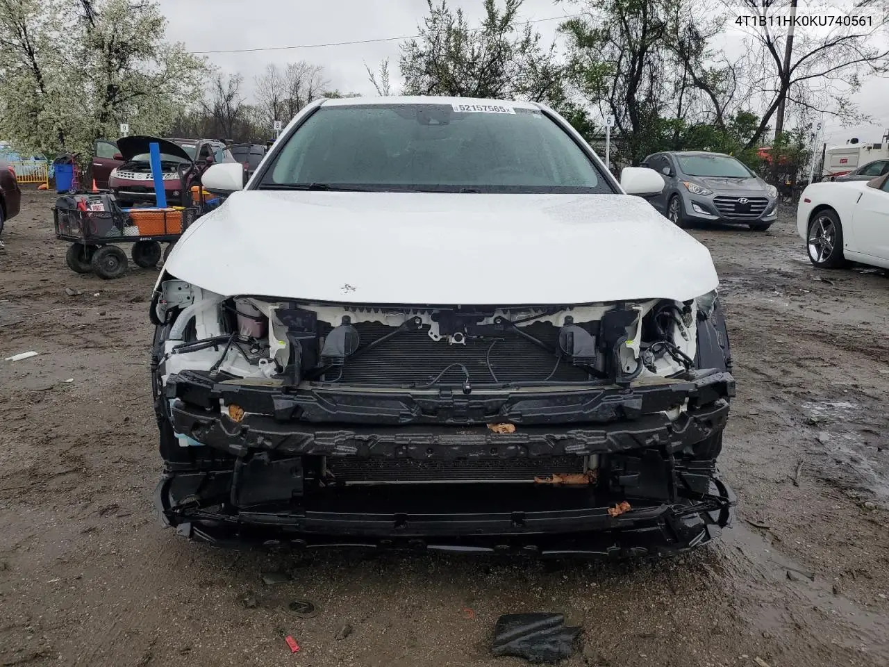 2019 Toyota Camry L VIN: 4T1B11HK0KU740561 Lot: 52157565