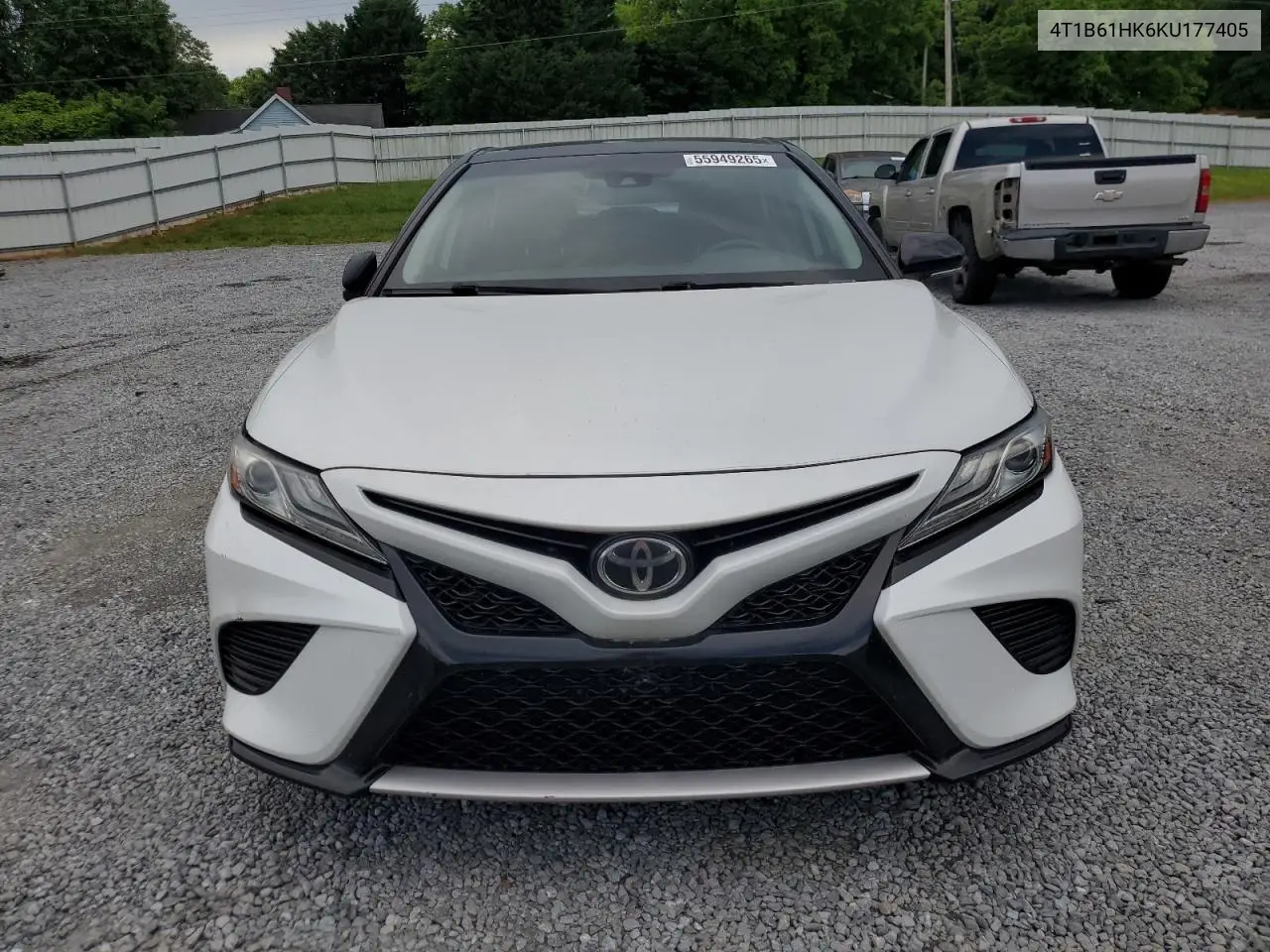 2019 Toyota Camry Xse VIN: 4T1B61HK6KU177405 Lot: 55949265