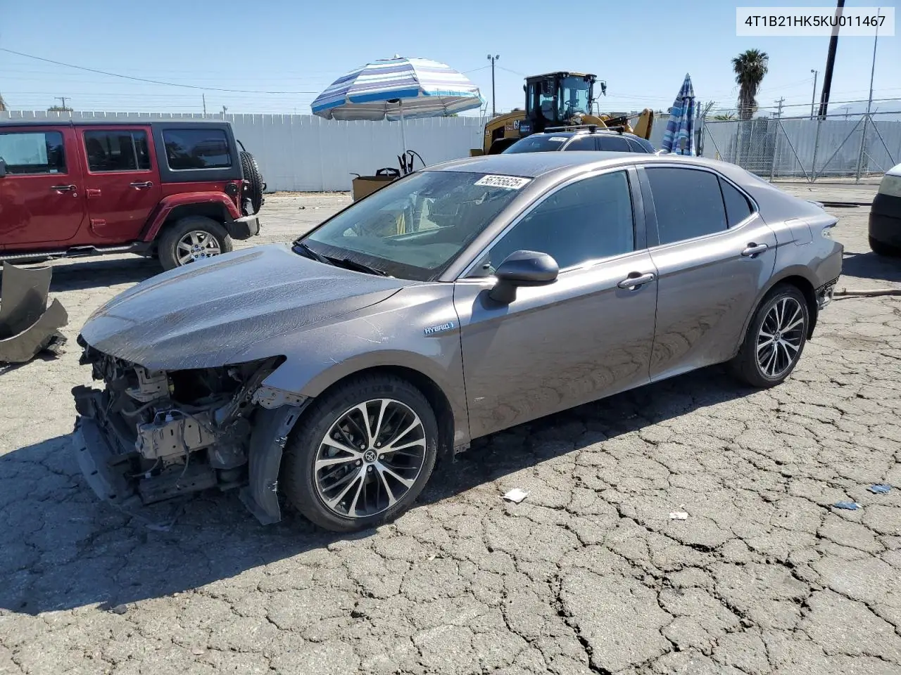 2019 Toyota Camry Hybrid VIN: 4T1B21HK5KU011467 Lot: 56755625