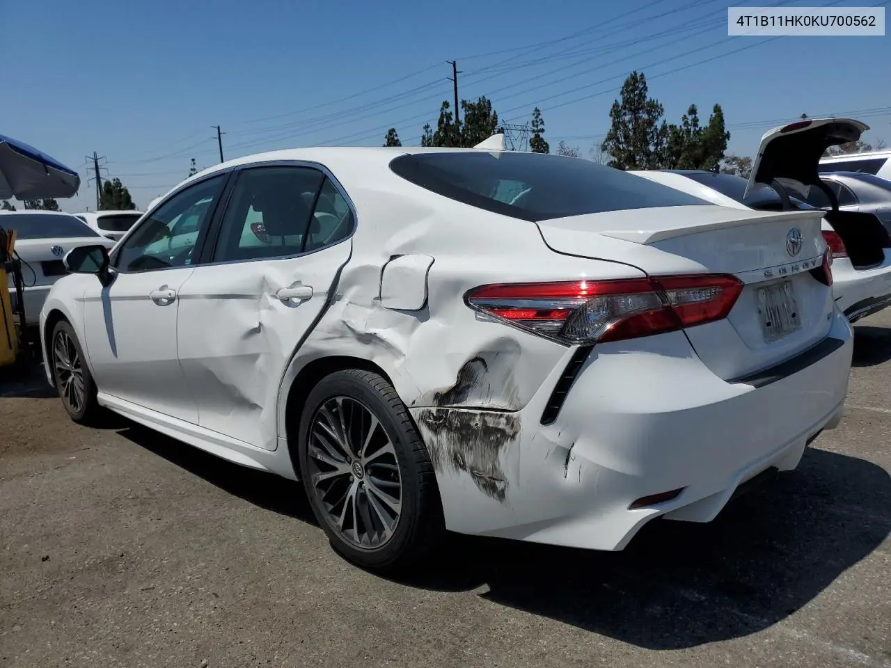 2019 Toyota Camry L VIN: 4T1B11HK0KU700562 Lot: 62881735