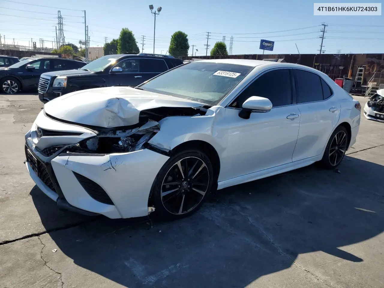 2019 Toyota Camry Xse VIN: 4T1B61HK6KU724303 Lot: 63319125