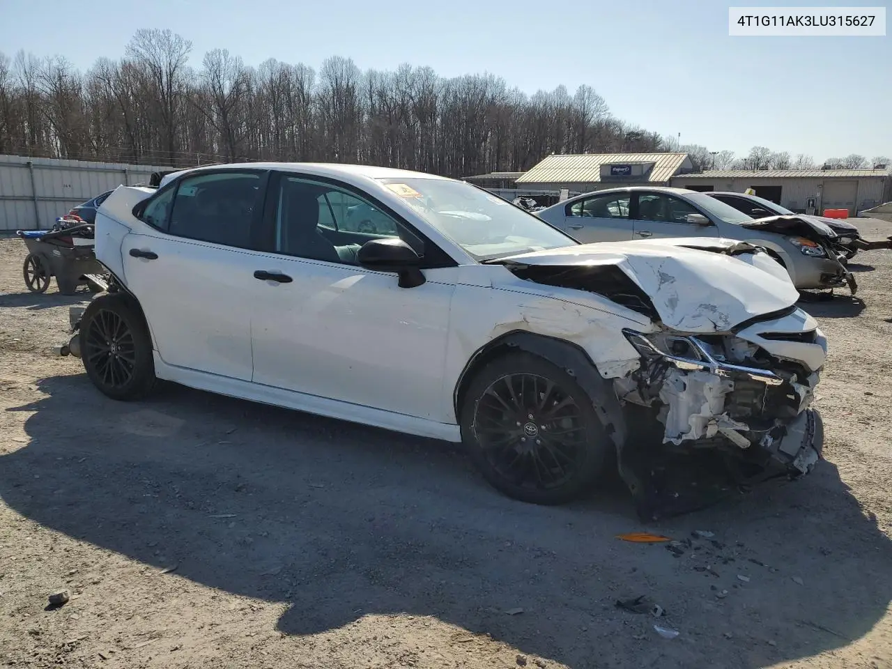2020 Toyota Camry Se VIN: 4T1G11AK3LU315627 Lot: 48617725