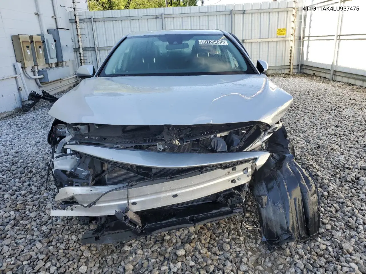 2020 Toyota Camry Se VIN: 4T1G11AK4LU937475 Lot: 50126485