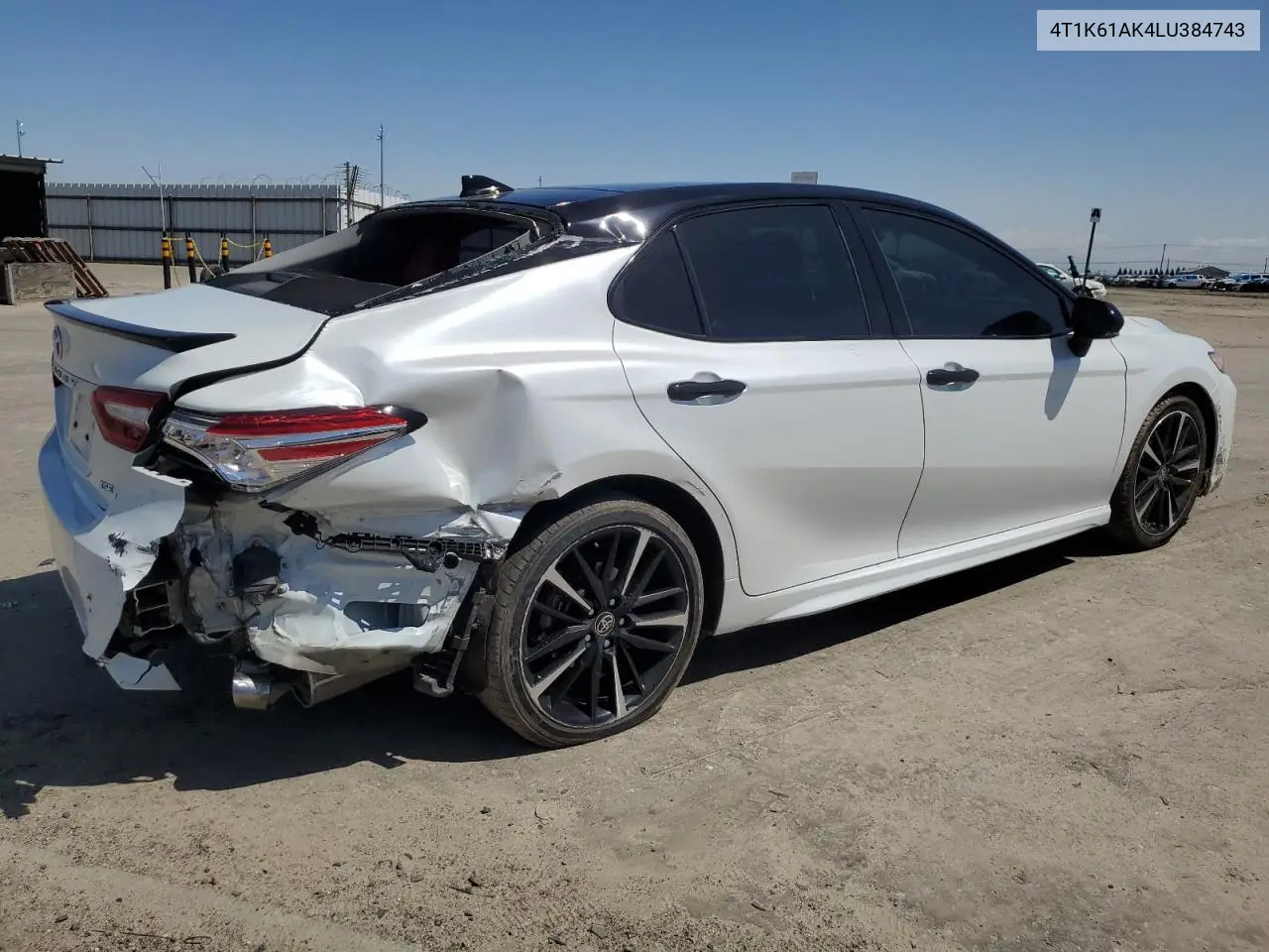 2020 Toyota Camry Xse VIN: 4T1K61AK4LU384743 Lot: 51706605