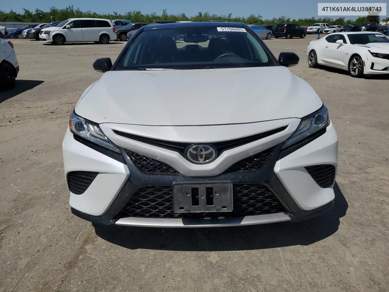 2020 Toyota Camry Xse VIN: 4T1K61AK4LU384743 Lot: 51706605