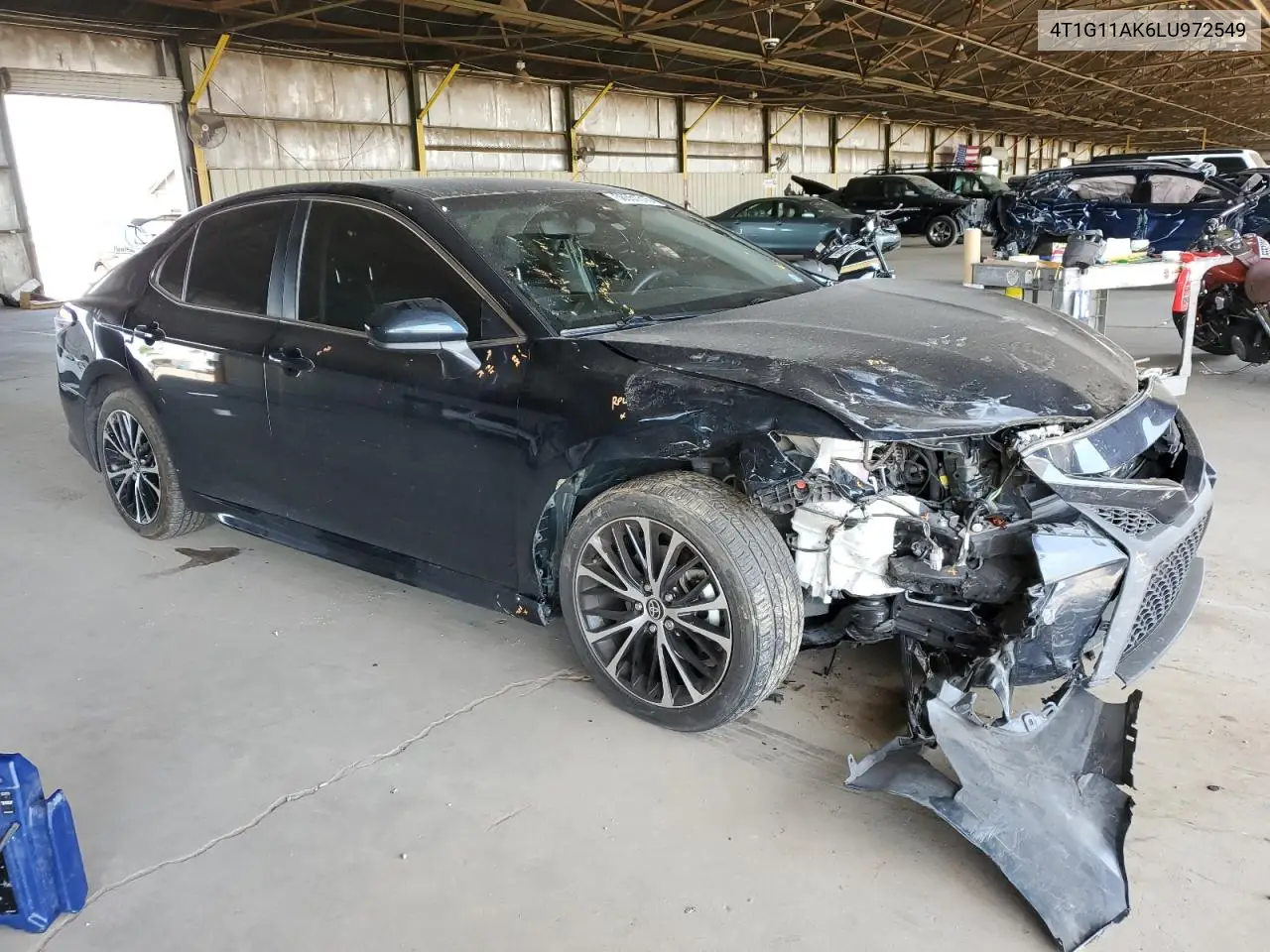 2020 Toyota Camry Se VIN: 4T1G11AK6LU972549 Lot: 56551315